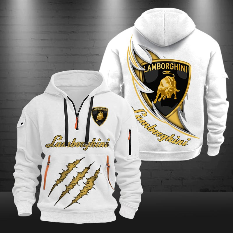 Lamborghini New Zip Hoodie 0454 Multicolor - Famjoys Lamborghini New Zip Hoodie 0454 Multicolor - Famjoys