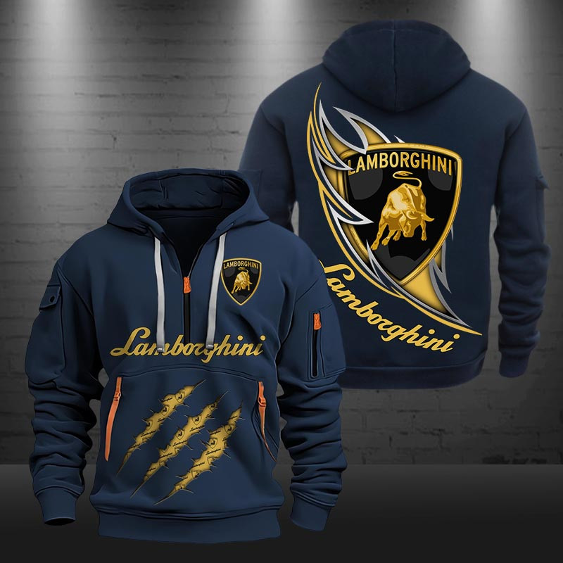 Lamborghini New Zip Hoodie 0454 Multicolor - Famjoys Lamborghini New Zip Hoodie 0454 Multicolor - Famjoys