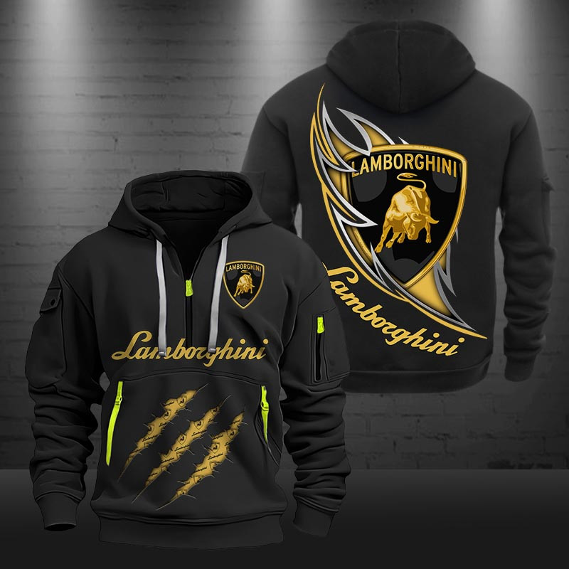 Lamborghini New Zip Hoodie 0454 Multicolor - Famjoys Lamborghini New Zip Hoodie 0454 Multicolor - Famjoys