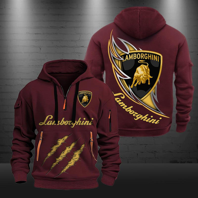 Lamborghini New Zip Hoodie 0454 Multicolor - Famjoys Lamborghini New Zip Hoodie 0454 Multicolor - Famjoys