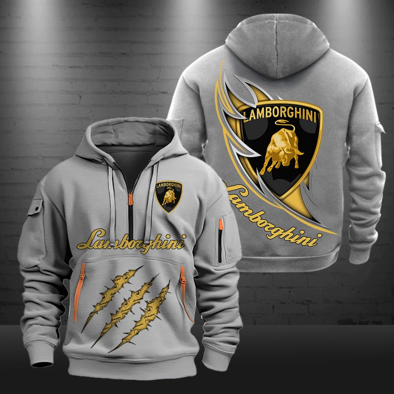 Lamborghini New Zip Hoodie 0454 Multicolor - Famjoys Lamborghini New Zip Hoodie 0454 Multicolor - Famjoys