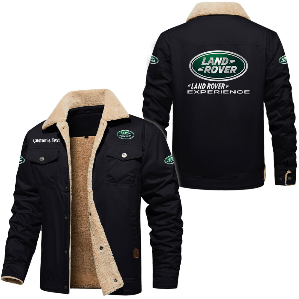 Land Rover Cargo Fleece Lined Cotton Jacket Multicolor, vintage style, customize name