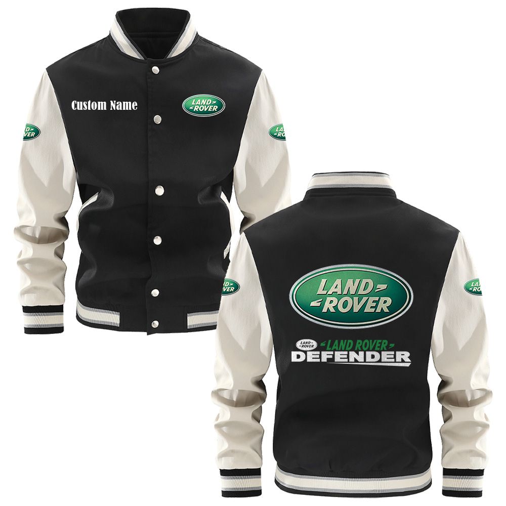 Land Rover Defender Varsity Jacket, Baseball jacket, Letterman Jacket Customize Name, Multicolor