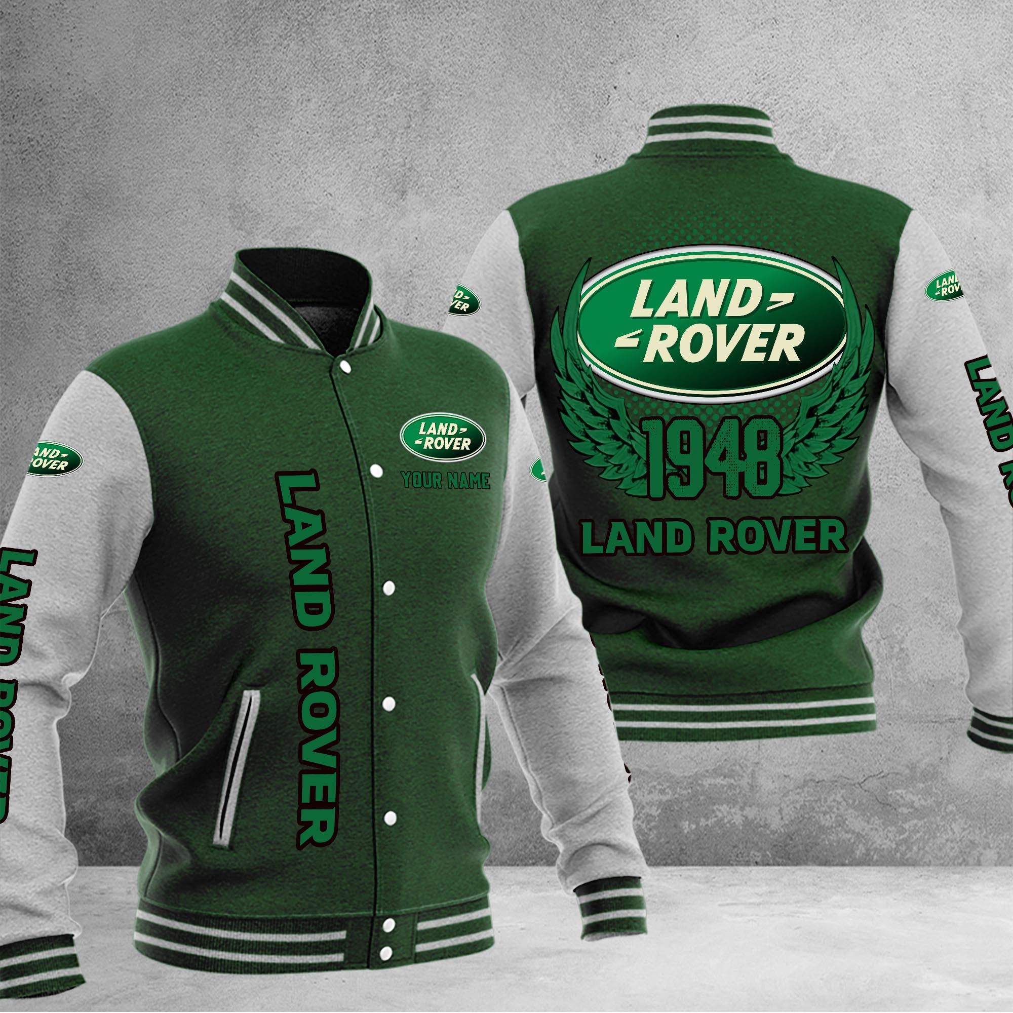 Land-Rover DMHJ1054 Baseball Jacket Multicolor - Famjoys Land-Rover DMHJ1054 Baseball Jacket Multicolor - Famjoys