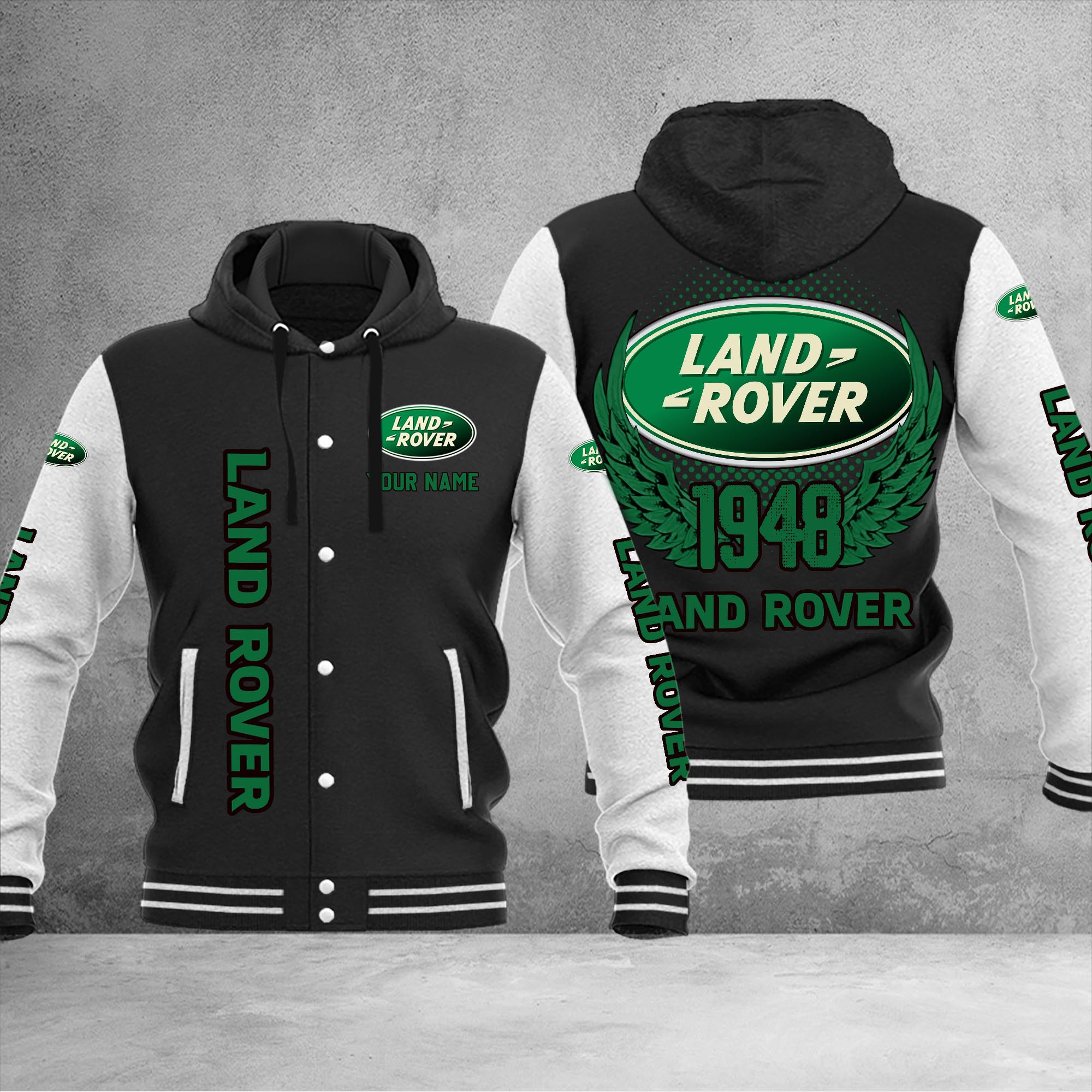 Land-Rover DMHJ1054 Baseball Jacket Multicolor - Famjoys Land-Rover DMHJ1054 Baseball Jacket Multicolor - Famjoys
