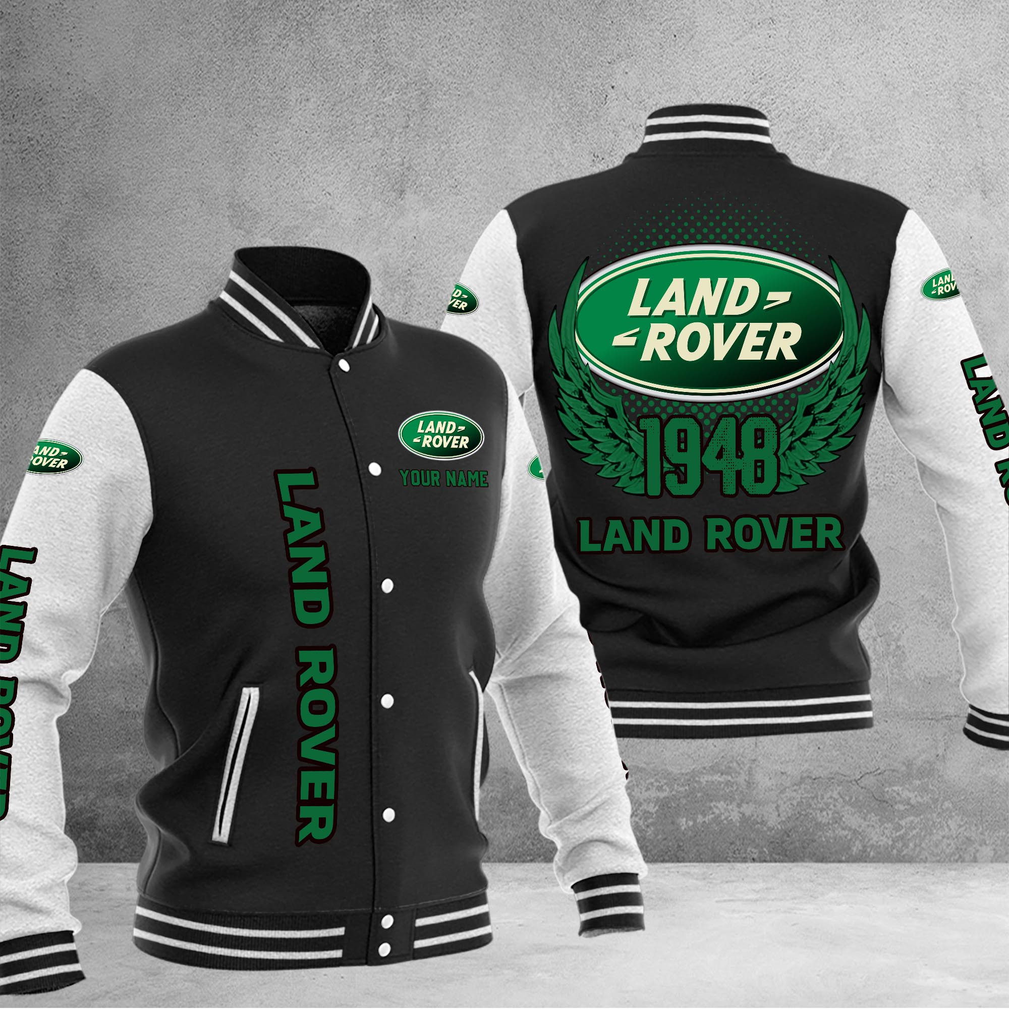 Land-Rover DMHJ1054 Baseball Jacket Multicolor - Famjoys Land-Rover DMHJ1054 Baseball Jacket Multicolor - Famjoys