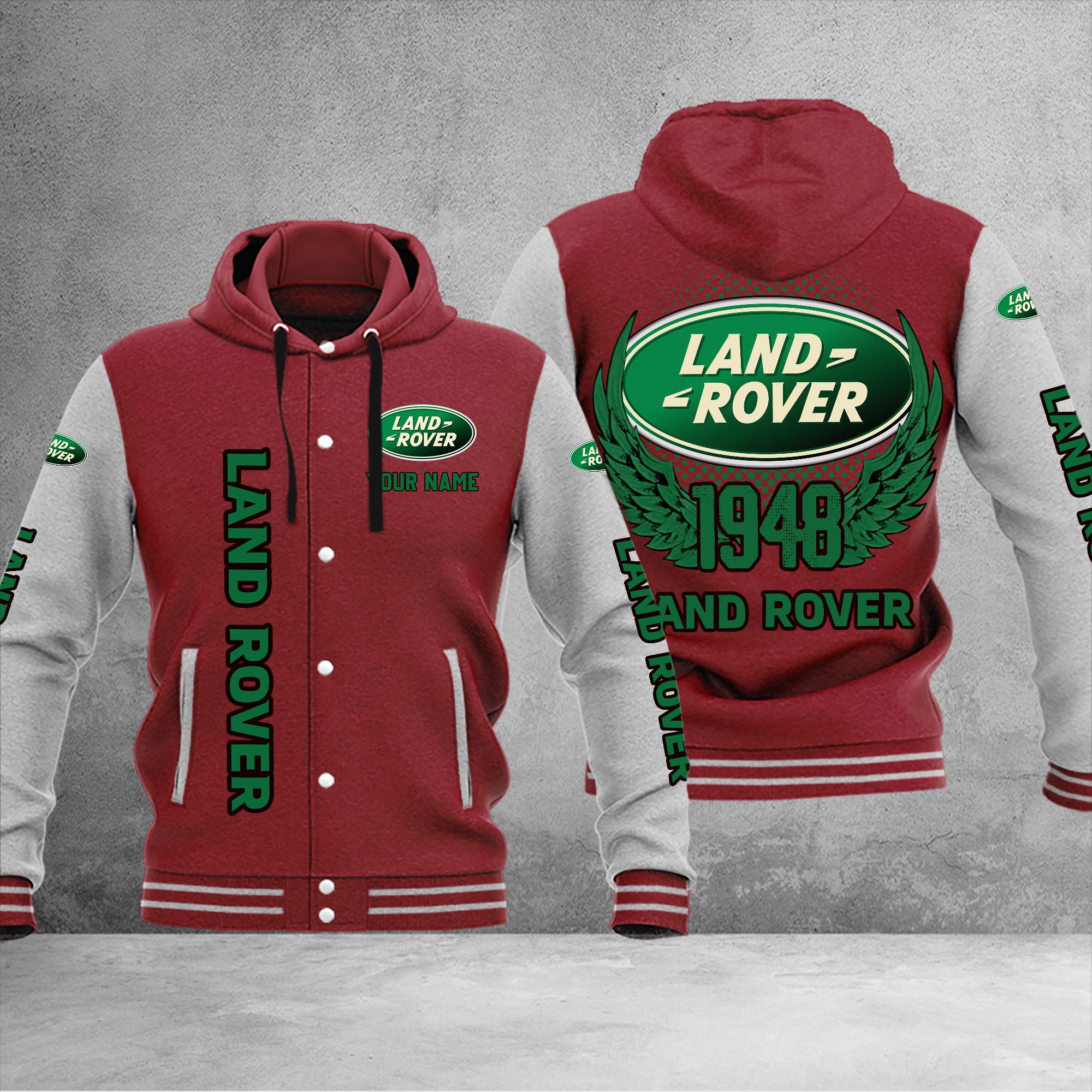 Land-Rover DMHJ1054 Baseball Jacket Multicolor - Famjoys Land-Rover DMHJ1054 Baseball Jacket Multicolor - Famjoys