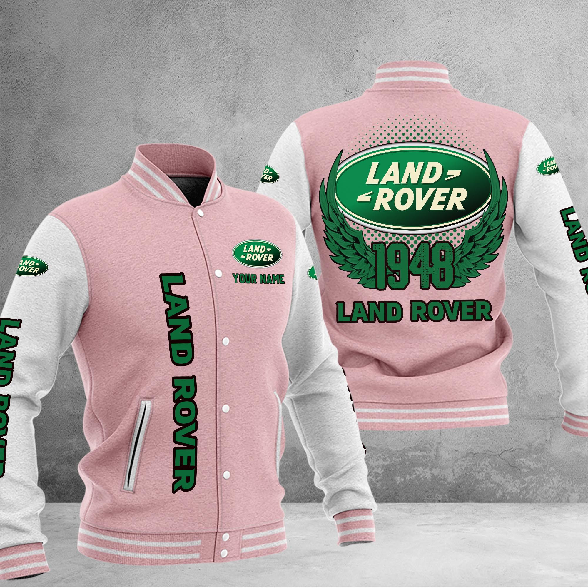 Land-Rover DMHJ1054 Baseball Jacket Multicolor - Famjoys Land-Rover DMHJ1054 Baseball Jacket Multicolor - Famjoys