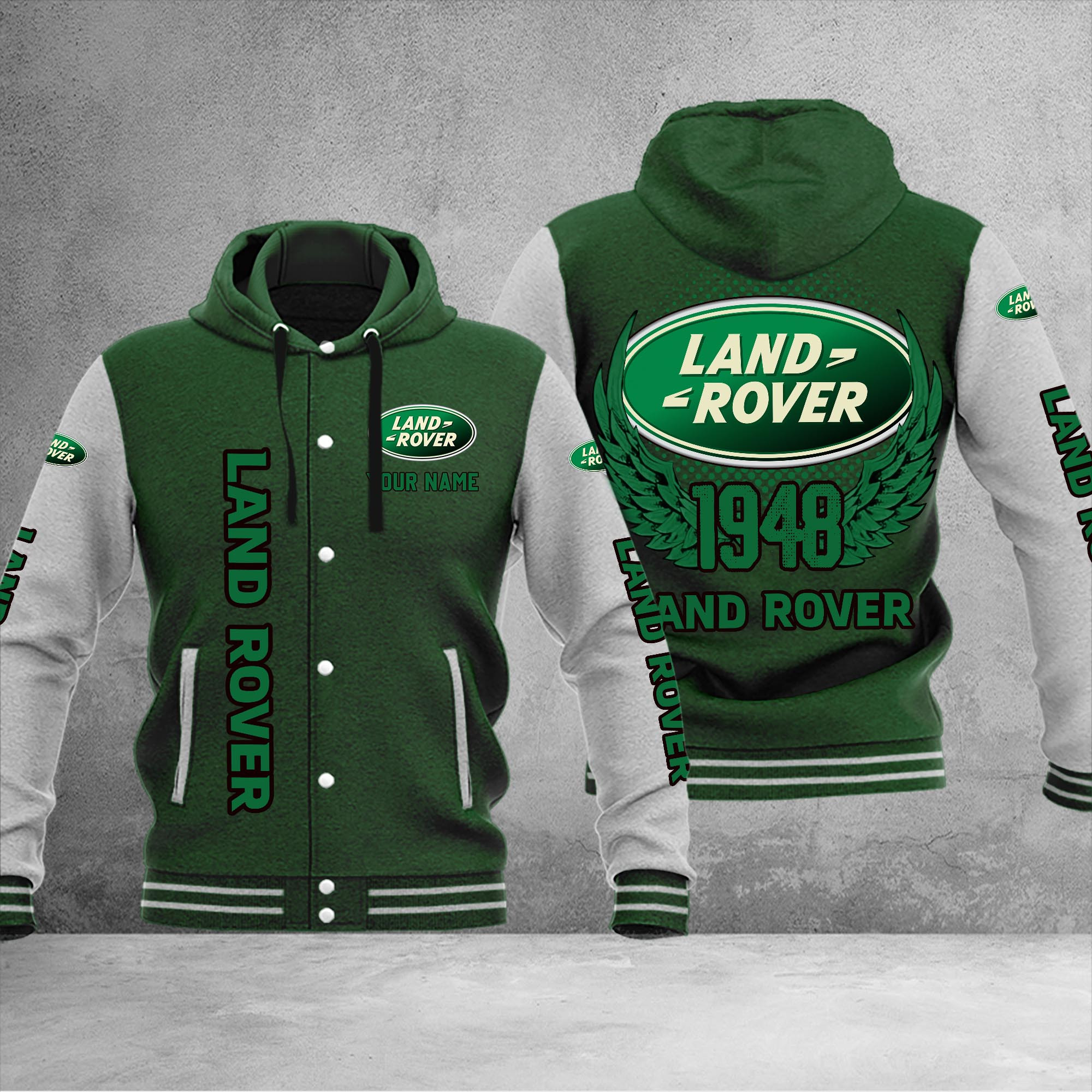 Land-Rover DMHJ1054 Baseball Jacket Multicolor - Famjoys Land-Rover DMHJ1054 Baseball Jacket Multicolor - Famjoys