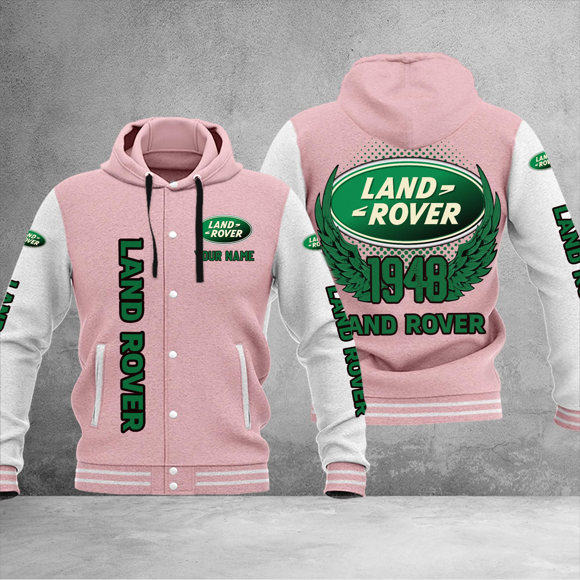 Land-Rover DMHJ1054 Baseball Jacket Multicolor - Famjoys Land-Rover DMHJ1054 Baseball Jacket Multicolor - Famjoys