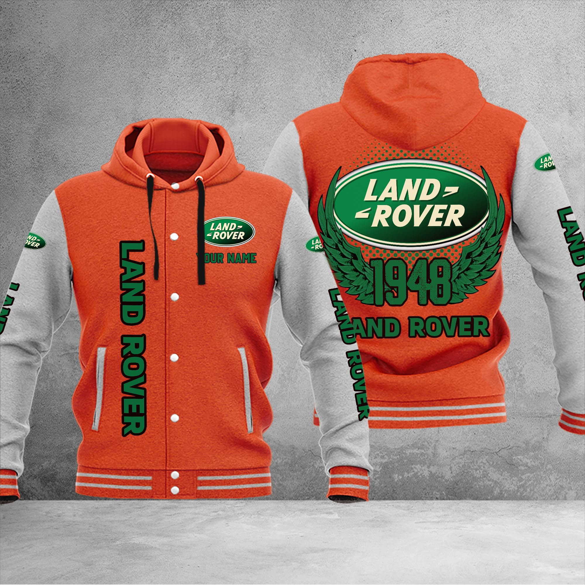 Land-Rover DMHJ1054 Baseball Jacket Multicolor - Famjoys Land-Rover DMHJ1054 Baseball Jacket Multicolor - Famjoys
