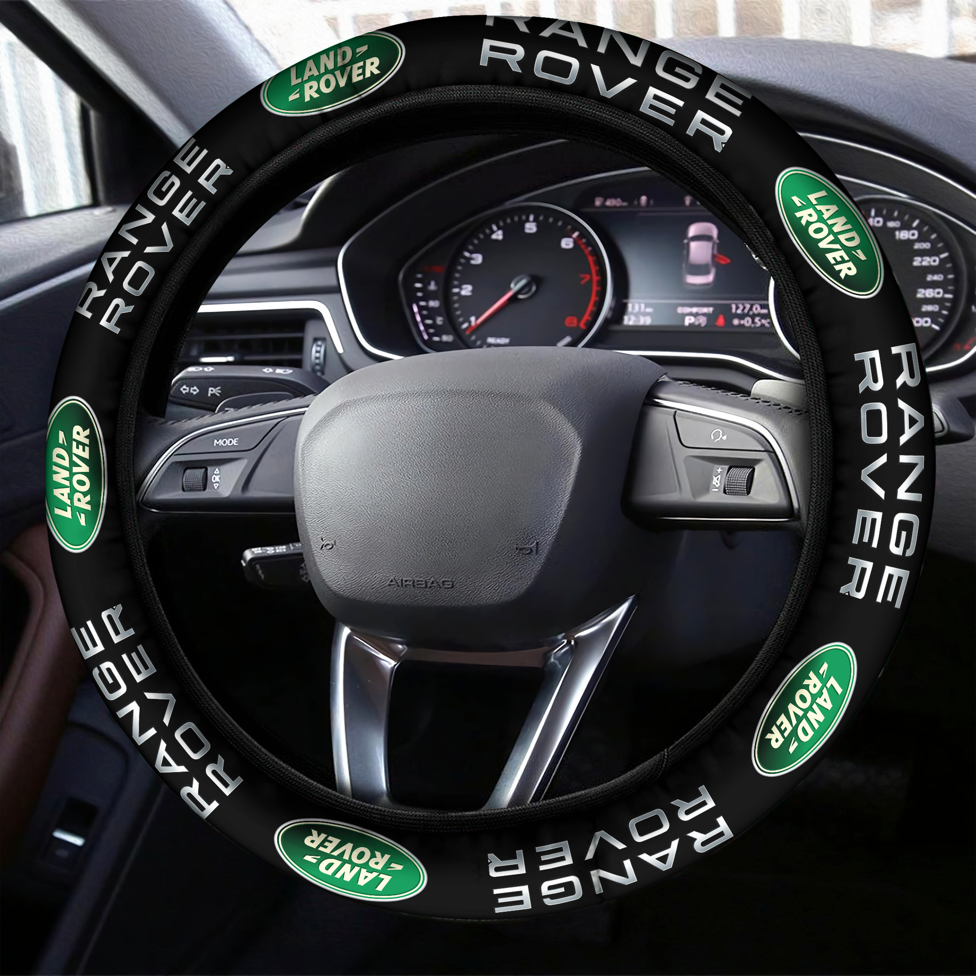 Land Rover Steering Wheel Cover Black - Famjoys Land Rover Steering Wheel Cover Black - Famjoys