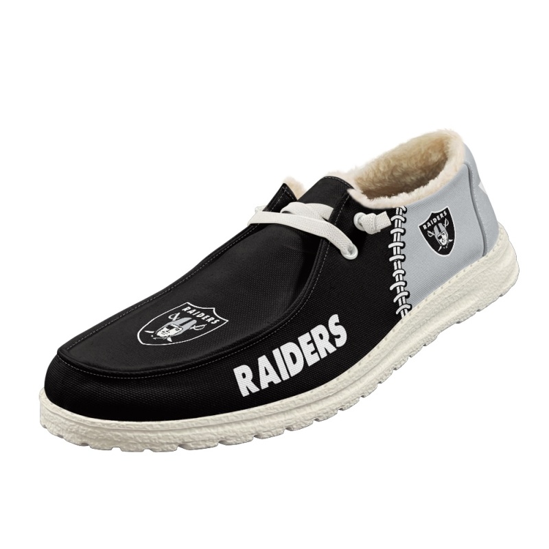 Las Vegas Raiders – Hey Dude Wendy With Warm Fur Lining - Famjoys Las Vegas Raiders – Hey Dude Wendy With Warm Fur Lining - Famjoys
