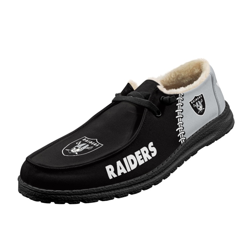 Las Vegas Raiders – Hey Dude Wendy With Warm Fur Lining - Famjoys Las Vegas Raiders – Hey Dude Wendy With Warm Fur Lining - Famjoys