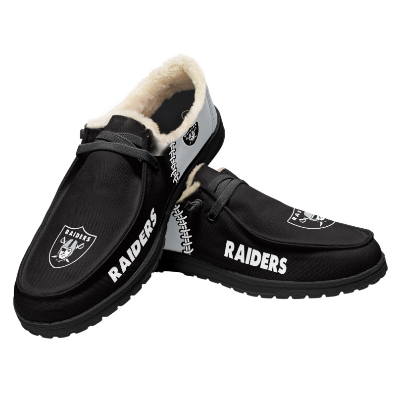 Las Vegas Raiders – Hey Dude Wendy With Warm Fur Lining - Famjoys Las Vegas Raiders – Hey Dude Wendy With Warm Fur Lining - Famjoys