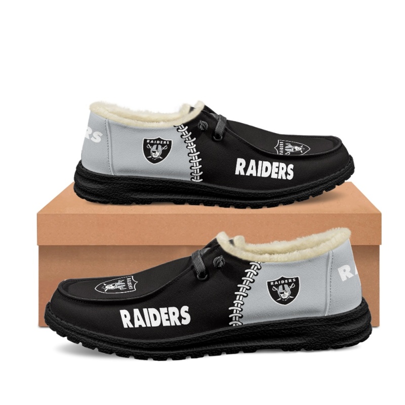 Las Vegas Raiders – Hey Dude Wendy With Warm Fur Lining - Famjoys Las Vegas Raiders – Hey Dude Wendy With Warm Fur Lining - Famjoys