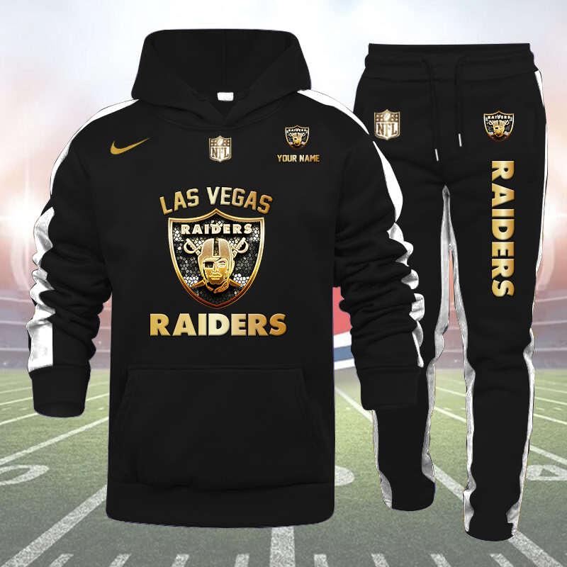 Las Vegas Raiders-32 Teams Personlized Golden Logo Hoodie Set-SP12012417ID03DS01 - Famjoys Las Vegas Raiders-32 Teams Personlized Golden Logo Hoodie Set-SP12012417ID03DS01 - Famjoys