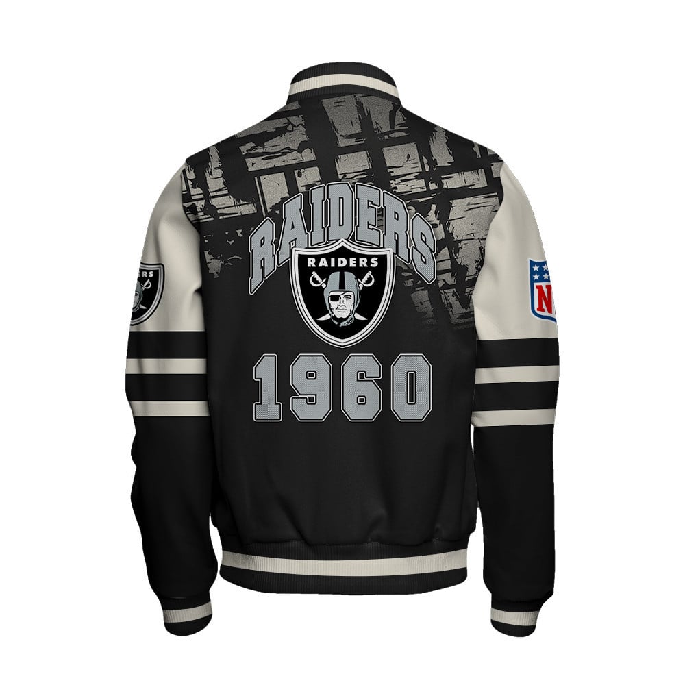 Las Vegas Raiders - A Class Above Unisex Varsity Jacket - Famjoys Las Vegas Raiders - A Class Above Unisex Varsity Jacket - Famjoys