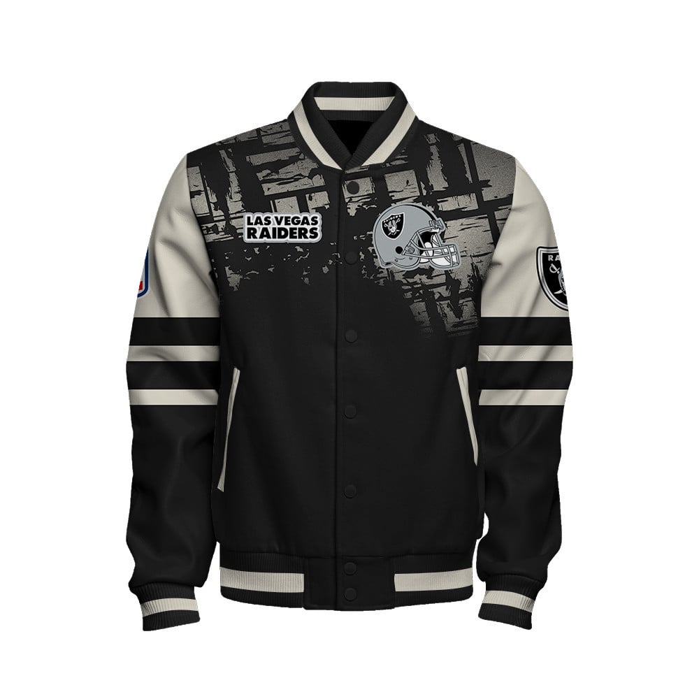 Las Vegas Raiders - A Class Above Unisex Varsity Jacket - Famjoys Las Vegas Raiders - A Class Above Unisex Varsity Jacket - Famjoys