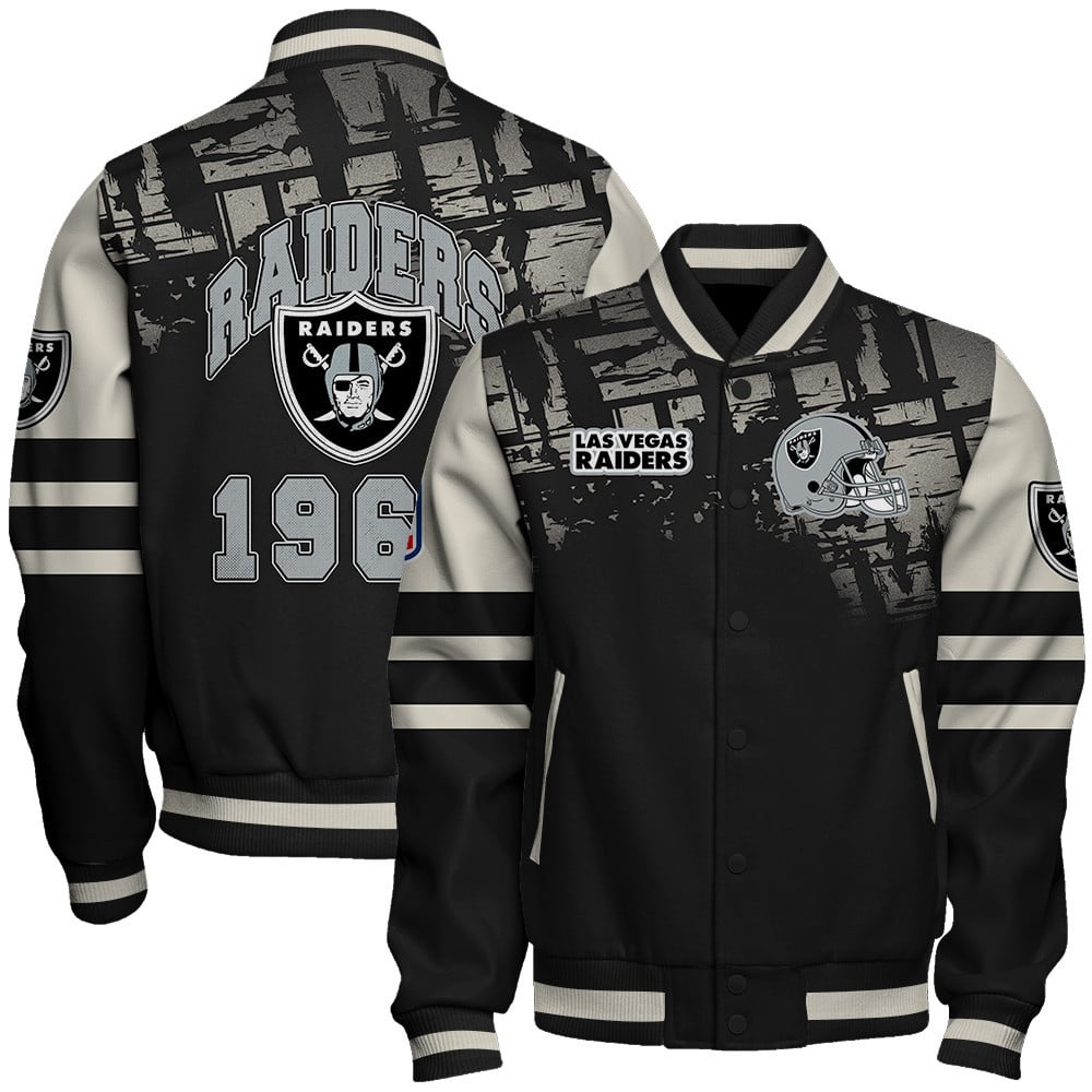 Las Vegas Raiders - A Class Above Unisex Varsity Jacket - Famjoys Las Vegas Raiders - A Class Above Unisex Varsity Jacket - Famjoys