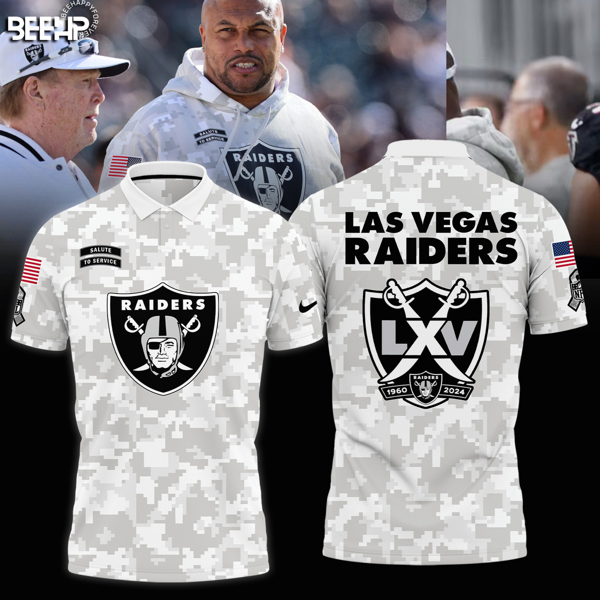 Las Vegas Raiders Camo Salute to Service Cap - Famjoys Las Vegas Raiders Camo Salute to Service Cap - Famjoys