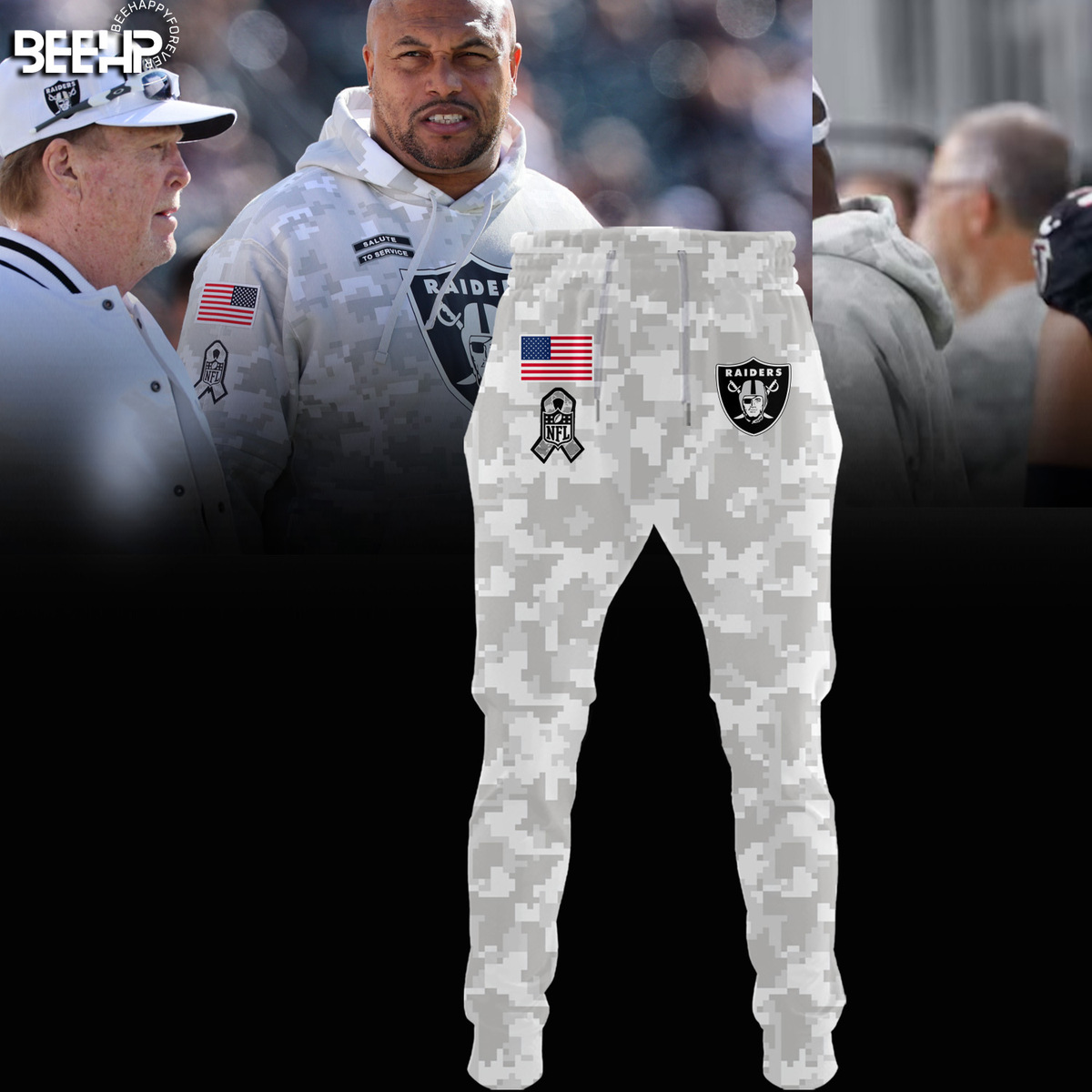 Las Vegas Raiders Camo Salute to Service Jogger - Famjoys Las Vegas Raiders Camo Salute to Service Jogger - Famjoys