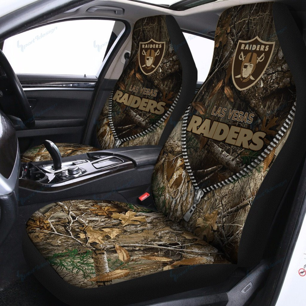 Las Vegas Raiders Car Seat Covers BG177 - Famjoys Las Vegas Raiders Car Seat Covers BG177 - Famjoys