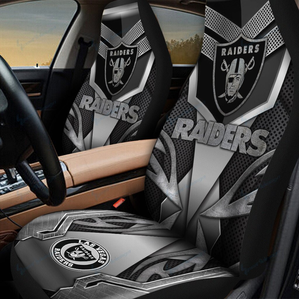 Las Vegas Raiders Car Seat Covers BG213 - Famjoys Las Vegas Raiders Car Seat Covers BG213 - Famjoys