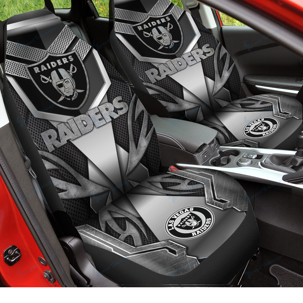 Las Vegas Raiders Car Seat Covers BG213 - Famjoys Las Vegas Raiders Car Seat Covers BG213 - Famjoys