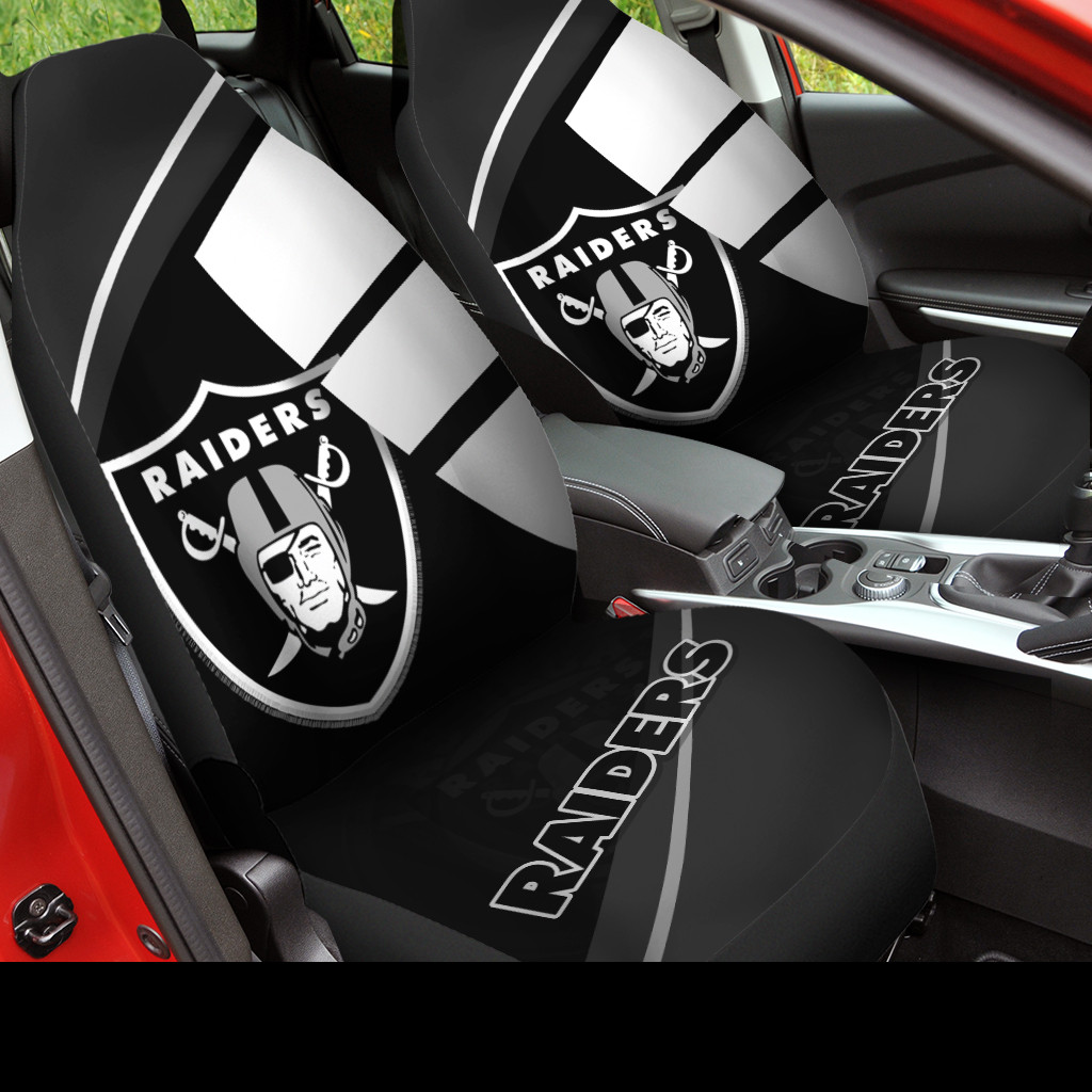 Las Vegas Raiders Car Seat Covers BG480 - Famjoys Las Vegas Raiders Car Seat Covers BG480 - Famjoys