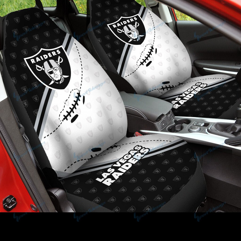 Las Vegas Raiders Car Seat Covers BG70 - Famjoys Las Vegas Raiders Car Seat Covers BG70 - Famjoys