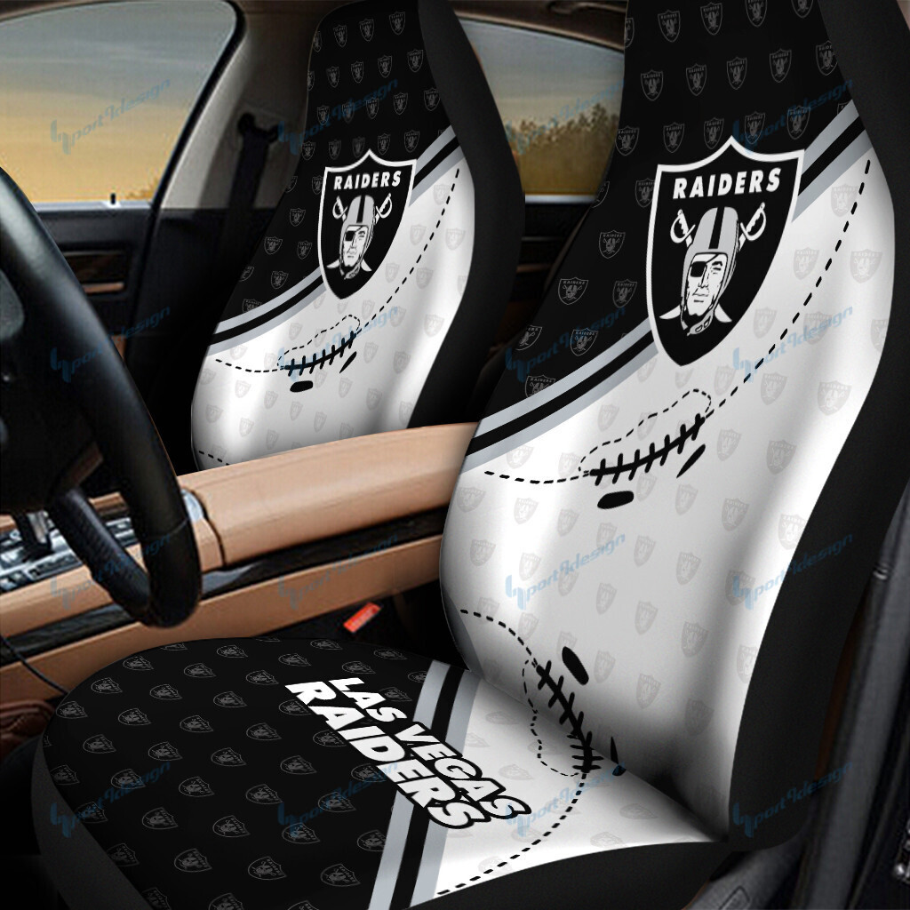 Las Vegas Raiders Car Seat Covers BG70 - Famjoys Las Vegas Raiders Car Seat Covers BG70 - Famjoys