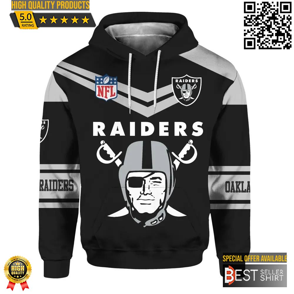 Las Vegas Raiders Football 3D Hoodie 3D Sweatshirt - Famjoys Las Vegas Raiders Football 3D Hoodie 3D Sweatshirt - Famjoys