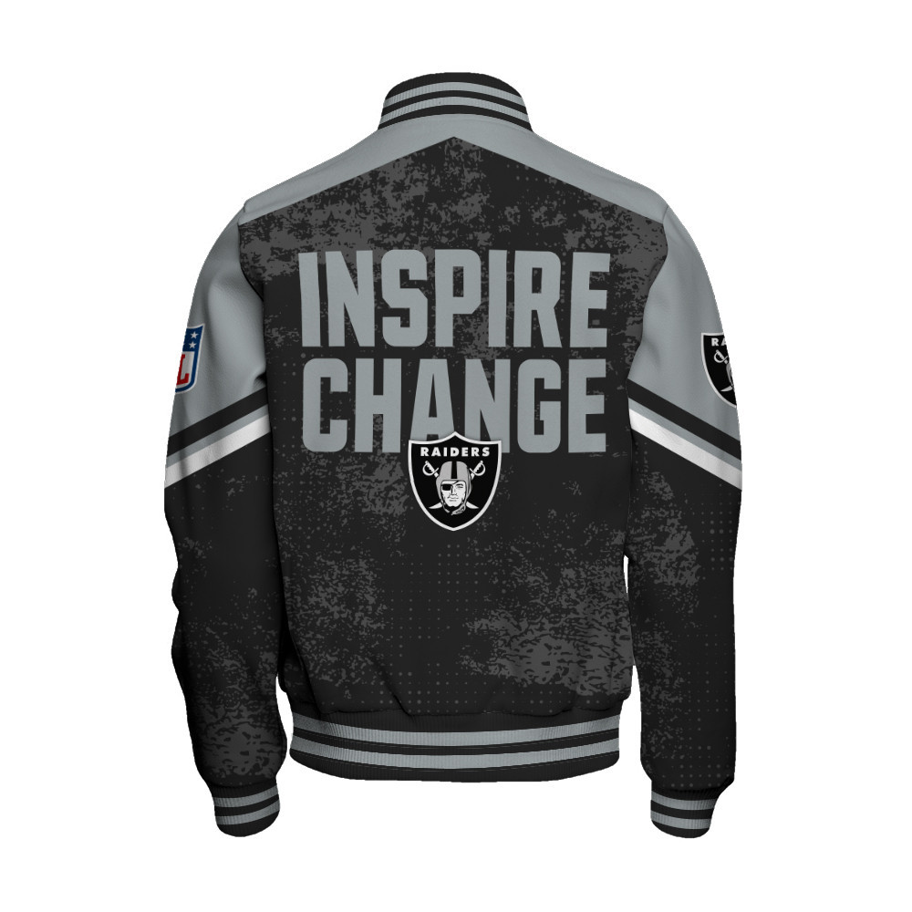 Las Vegas Raiders - Immortal Style Unisex Varsity Jacket - Famjoys Las Vegas Raiders - Immortal Style Unisex Varsity Jacket - Famjoys