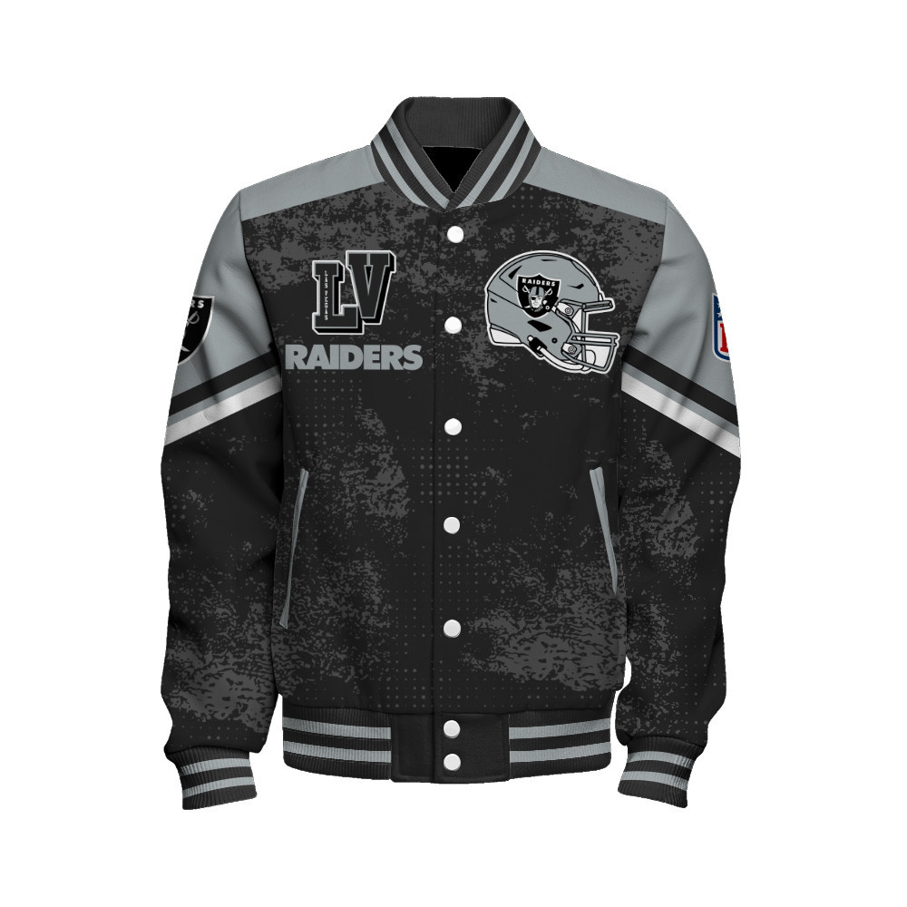 Las Vegas Raiders - Immortal Style Unisex Varsity Jacket - Famjoys Las Vegas Raiders - Immortal Style Unisex Varsity Jacket - Famjoys