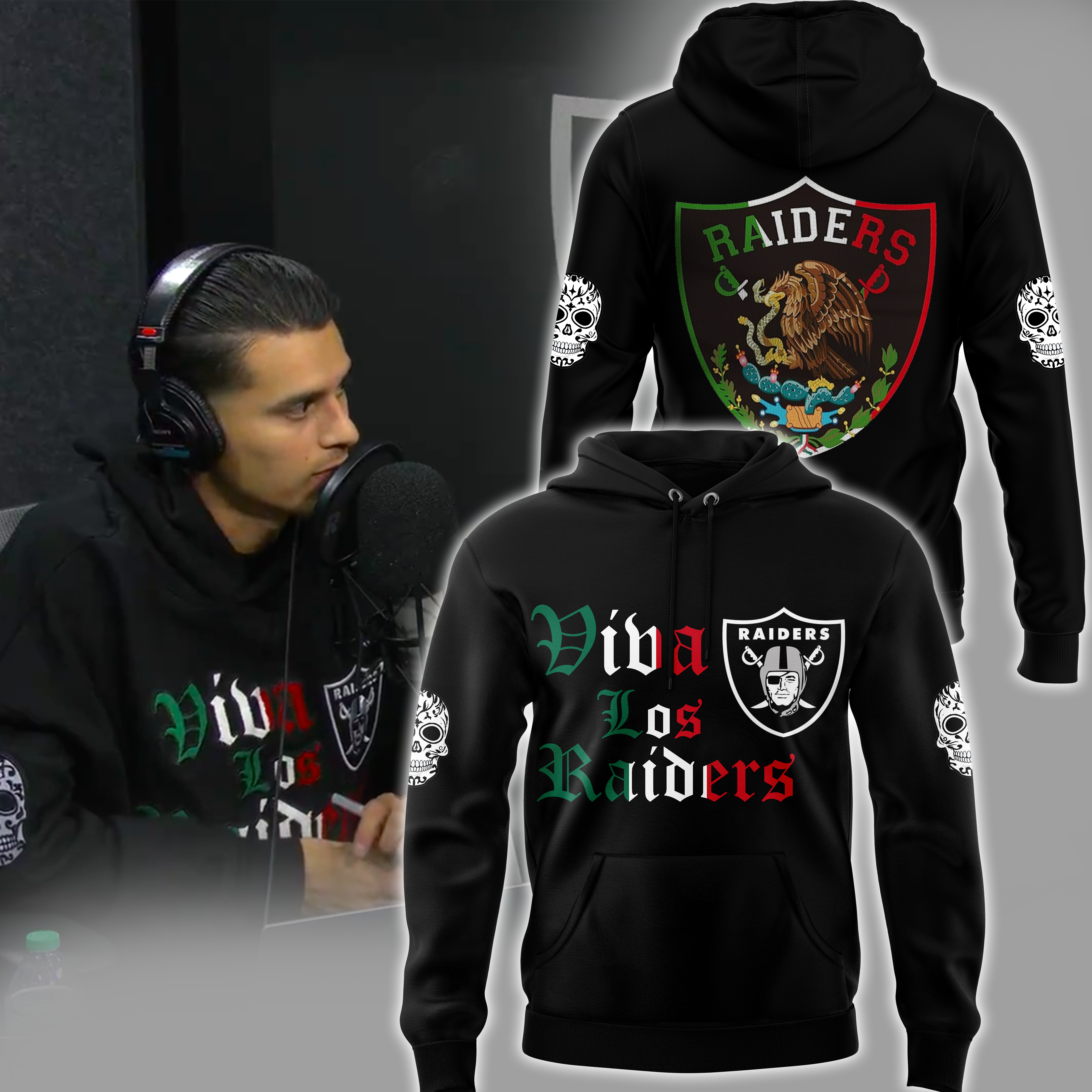 Las Vegas Raiders New Pullover Hoodie - Famjoys Las Vegas Raiders New Pullover Hoodie - Famjoys