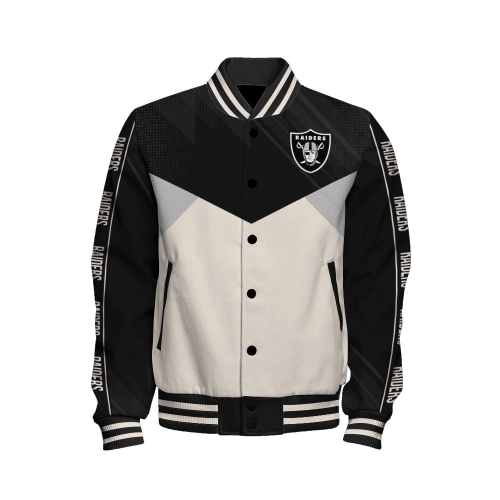 Las Vegas Raiders - Personality, Outstanding Unisex Varsity Jacket - Famjoys Las Vegas Raiders - Personality, Outstanding Unisex Varsity Jacket - Famjoys