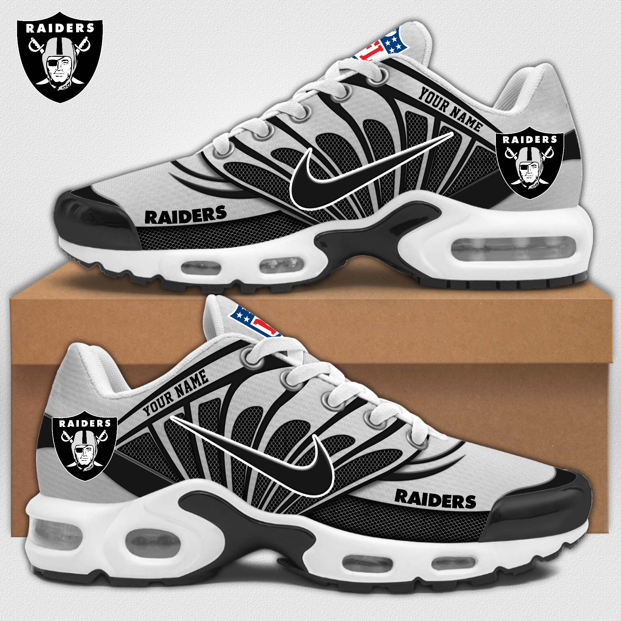 Las Vegas Raiders Personalized Shoes - Famjoys Las Vegas Raiders Personalized Shoes - Famjoys
