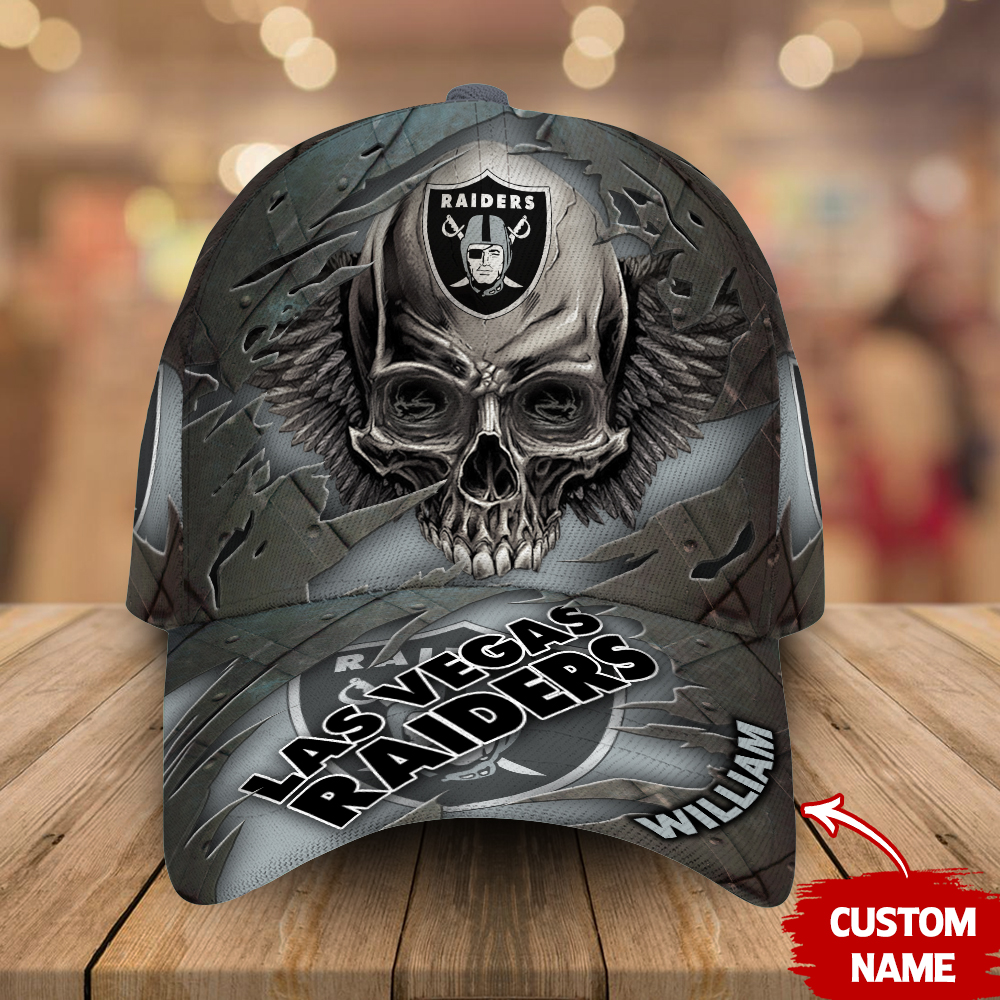 Las Vegas Raiders-Personalized Skull Cap V2-SPCAPA0109017 - Famjoys Las Vegas Raiders-Personalized Skull Cap V2-SPCAPA0109017 - Famjoys