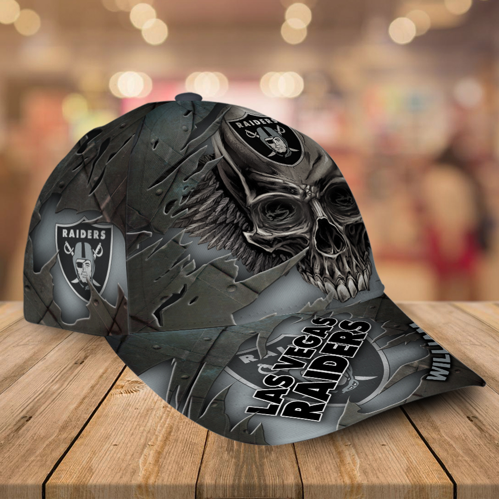 Las Vegas Raiders-Personalized Skull Cap V2-SPCAPA0109017 - Famjoys Las Vegas Raiders-Personalized Skull Cap V2-SPCAPA0109017 - Famjoys