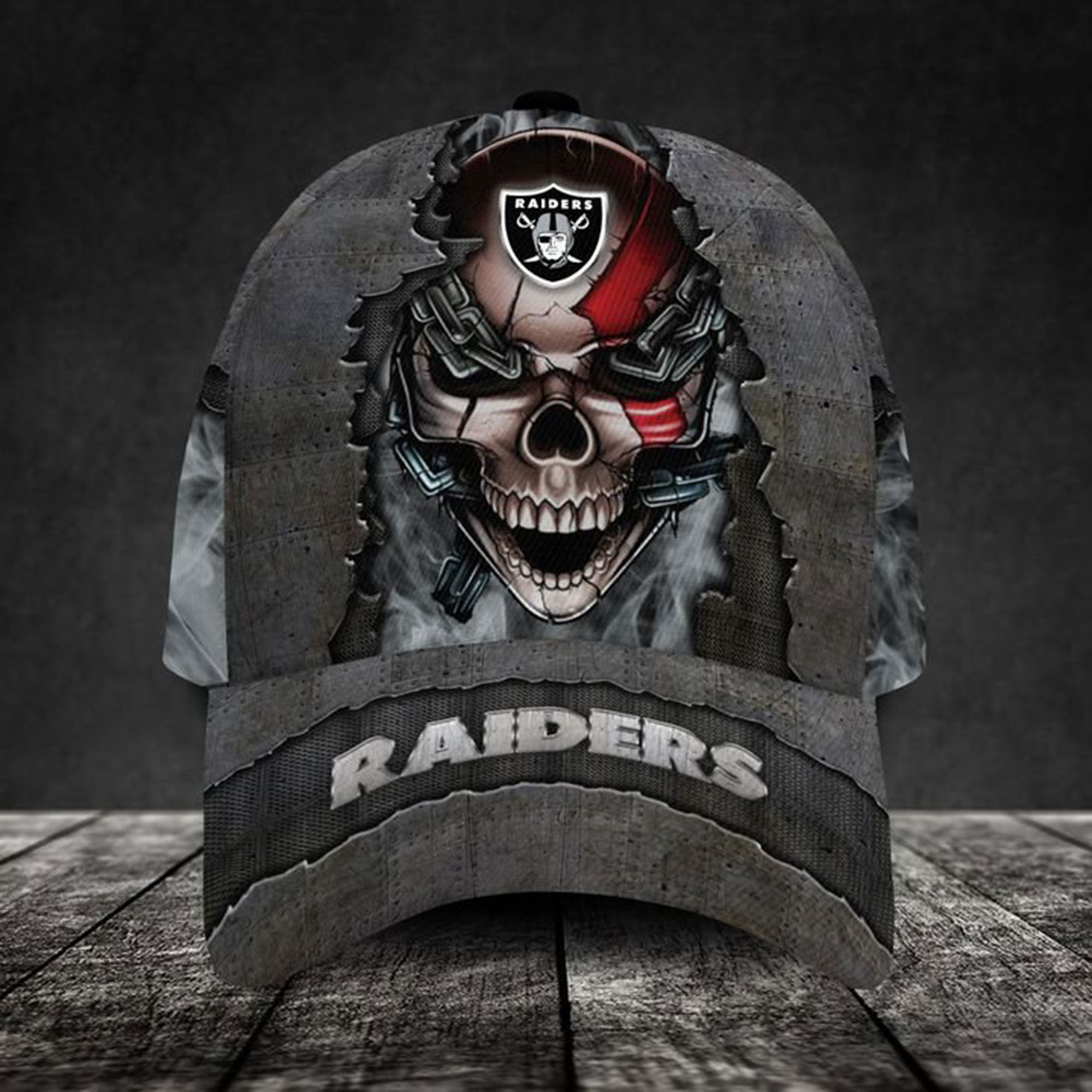 Las Vegas Raiders-Personalized Skull Cap V3 - Famjoys Las Vegas Raiders-Personalized Skull Cap V3 - Famjoys
