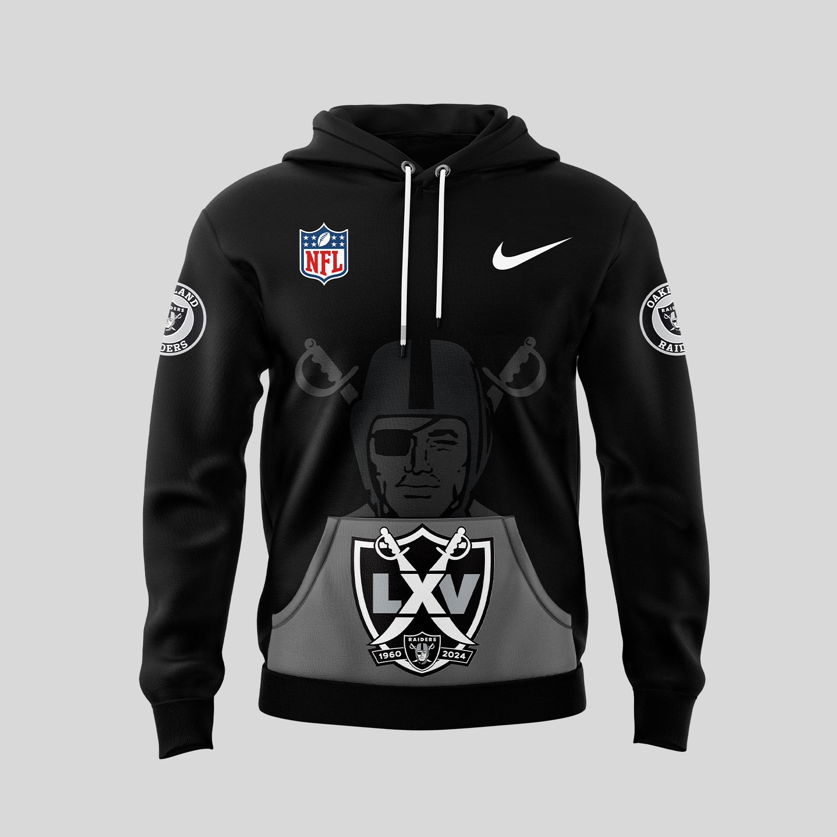 Las Vegas Raiders Pullover Hoodie - Famjoys Las Vegas Raiders Pullover Hoodie - Famjoys