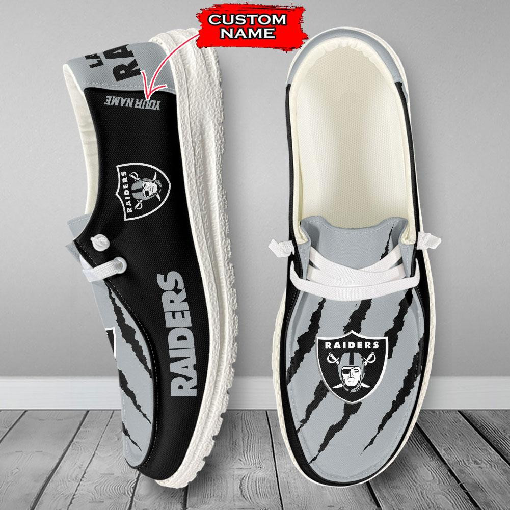 Las Vegas Raiders Scratch Hey Dude Shoes – Moccasin Slipper - Famjoys Las Vegas Raiders Scratch Hey Dude Shoes – Moccasin Slipper - Famjoys