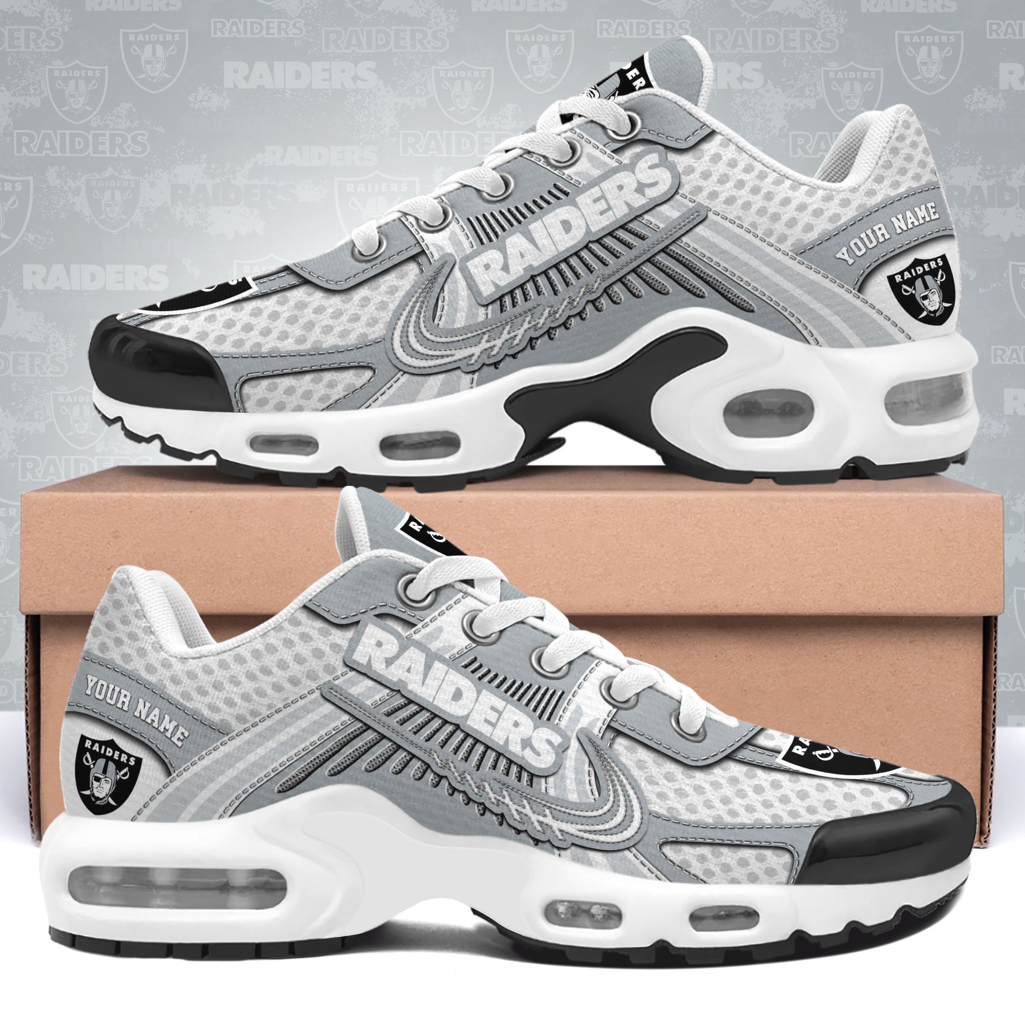 Las Vegas Raiders TN Shoes Custom Your Name, Sport Team Shoes, Shoes For Sport Lovers, Gifts For Fans ETRG-62469 - Famjoys Las Vegas Raiders TN Shoes Custom Your Name, Sport Team Shoes, Shoes For Sport Lovers, Gifts For Fans ETRG-62469 - Famjoys