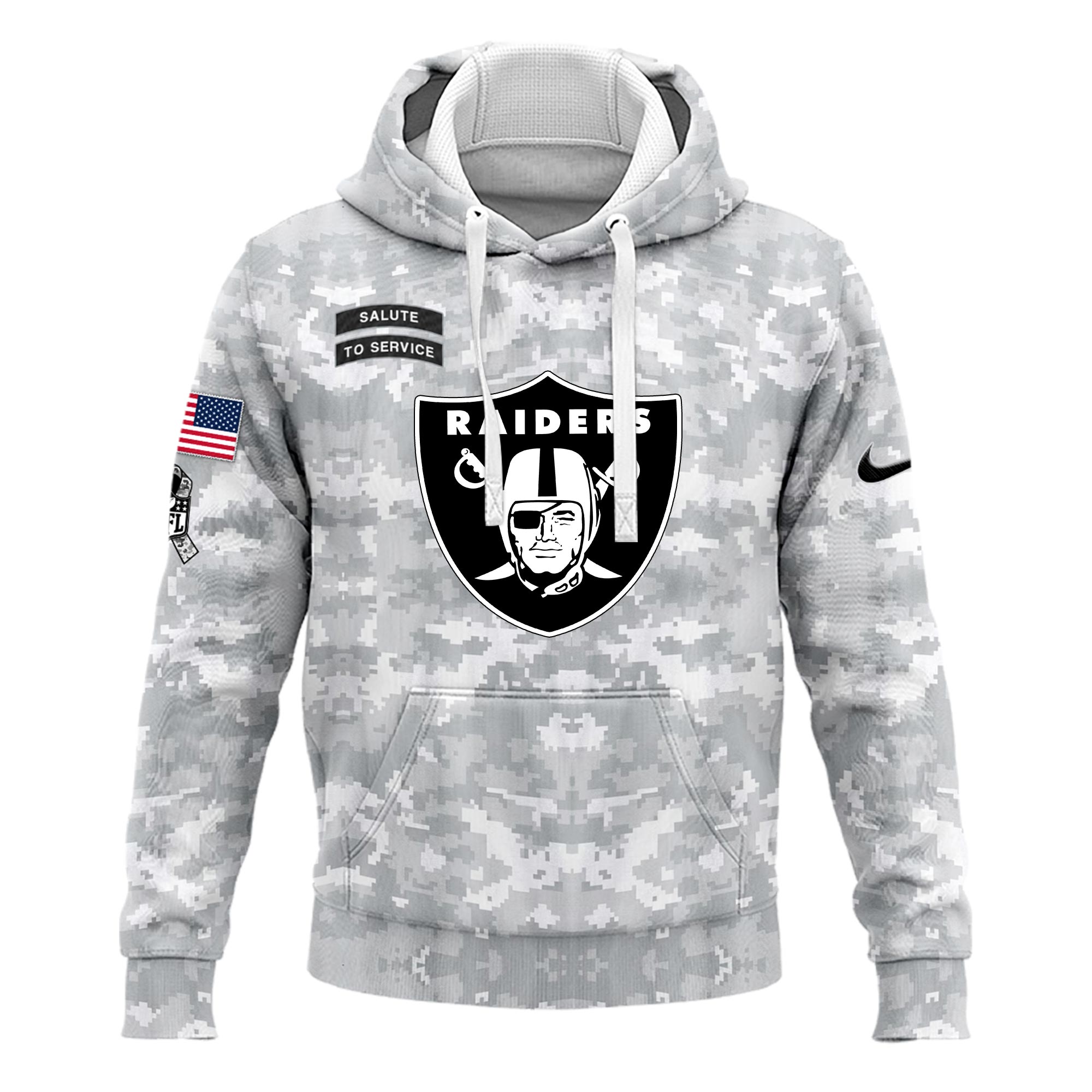 Las Vegas Raiders Veterans Day Hoodie - Famjoys Las Vegas Raiders Veterans Day Hoodie - Famjoys