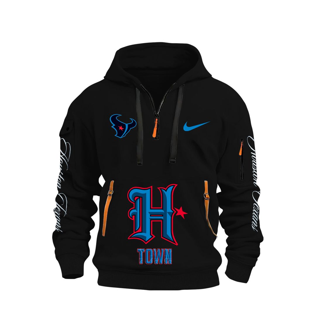 Lecrae x Houston Texans Black Hoodie Jacket - Famjoys Lecrae x Houston Texans Black Hoodie Jacket - Famjoys