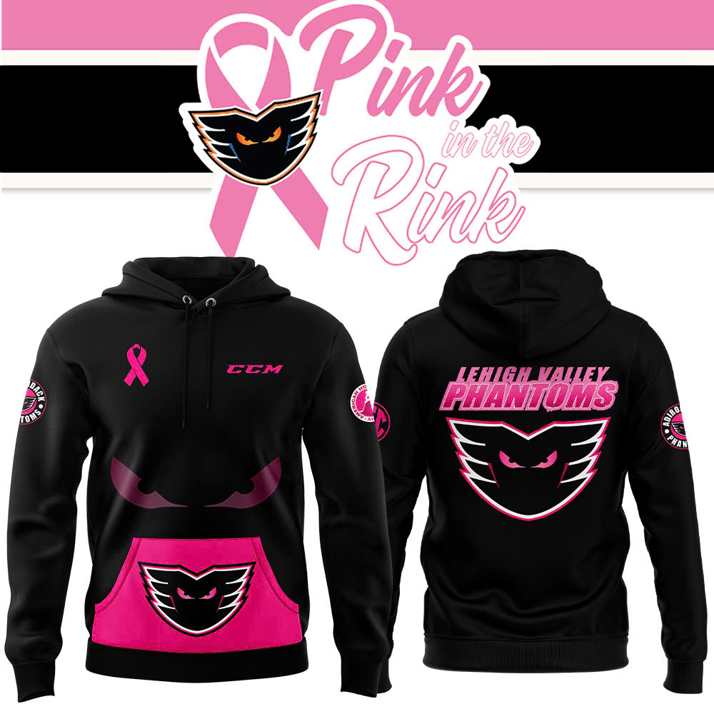 Lehigh Valley Phantoms Pink in the Rink Hoodie - Famjoys Lehigh Valley Phantoms Pink in the Rink Hoodie - Famjoys