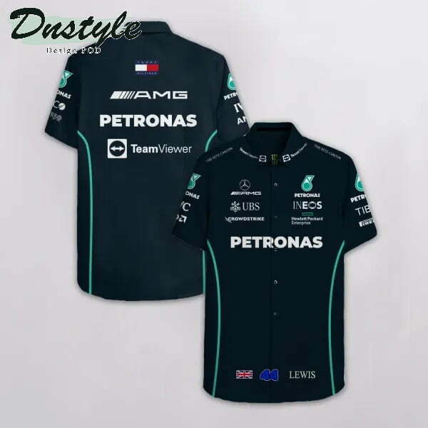 Lewis Hamilton Mercedes F1 Hawaiian Shirt - Famjoys Lewis Hamilton Mercedes F1 Hawaiian Shirt - Famjoys