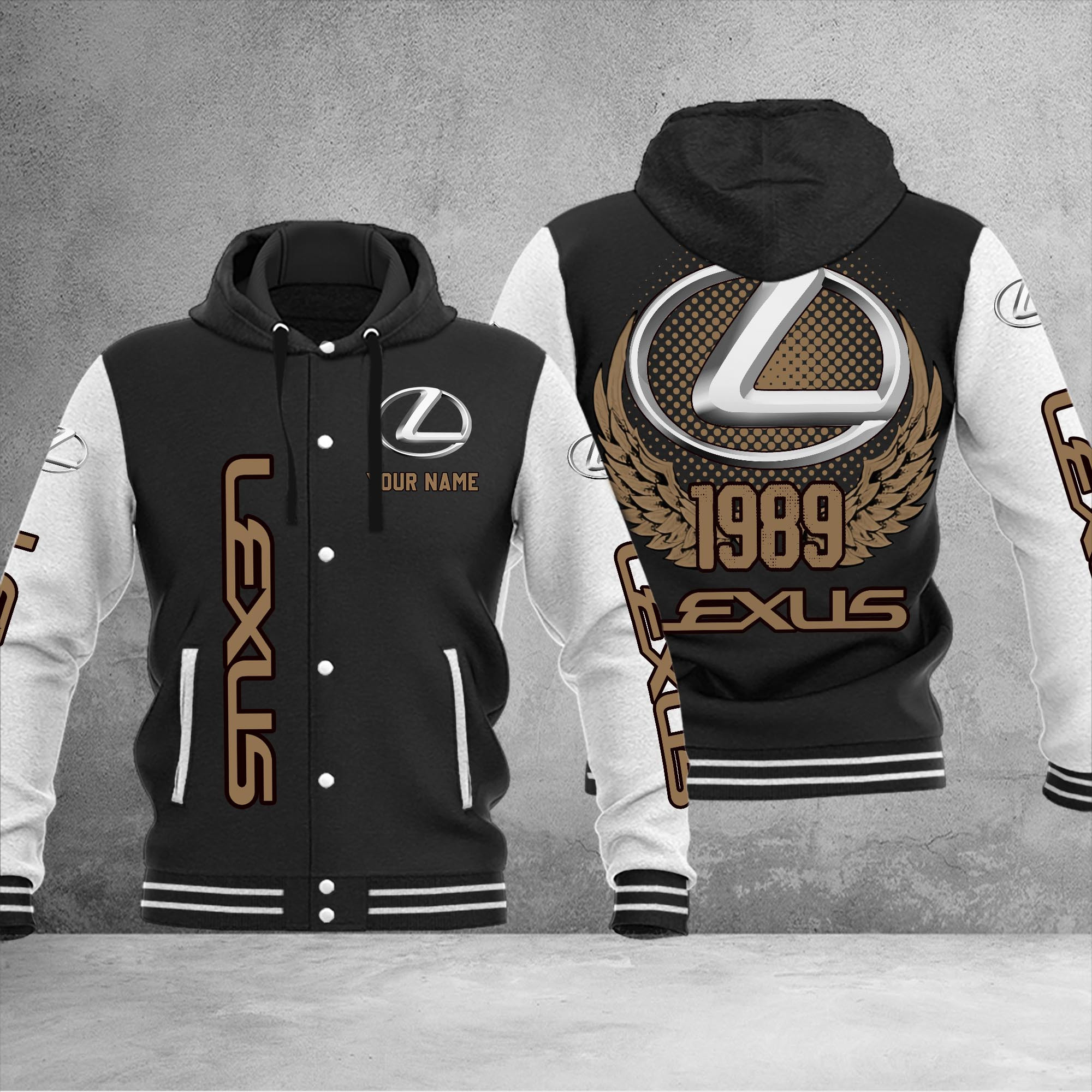 Lexus DMHJ1055 Baseball Jacket Multicolor - Famjoys Lexus DMHJ1055 Baseball Jacket Multicolor - Famjoys