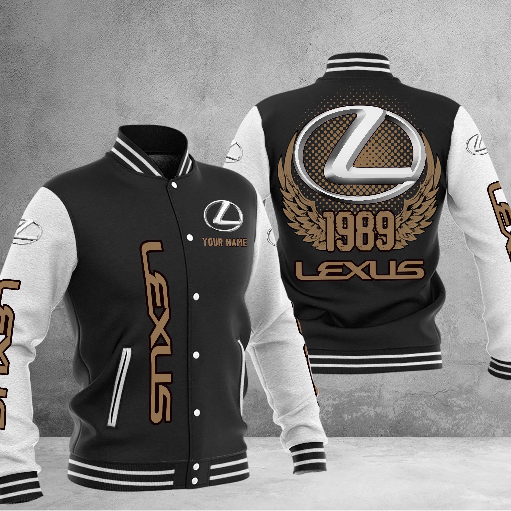 Lexus DMHJ1055 Baseball Jacket Multicolor - Famjoys Lexus DMHJ1055 Baseball Jacket Multicolor - Famjoys